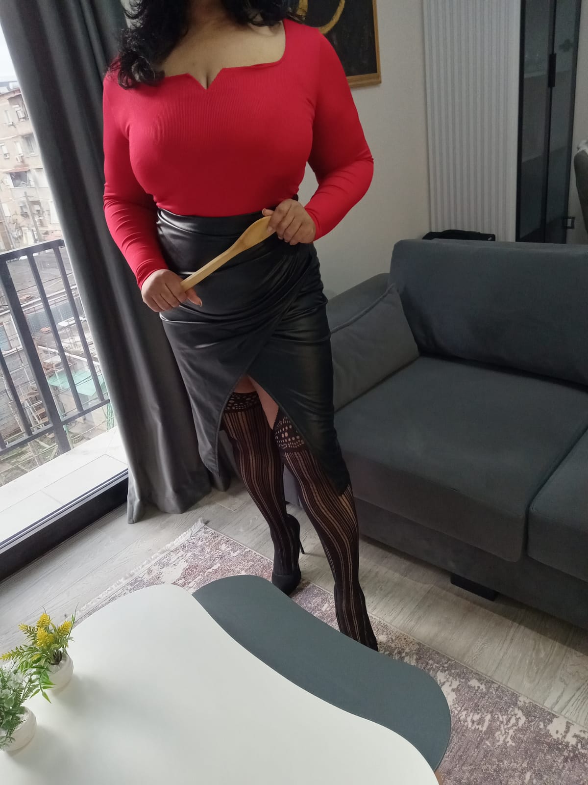 Busty BBW ebony escort London candid